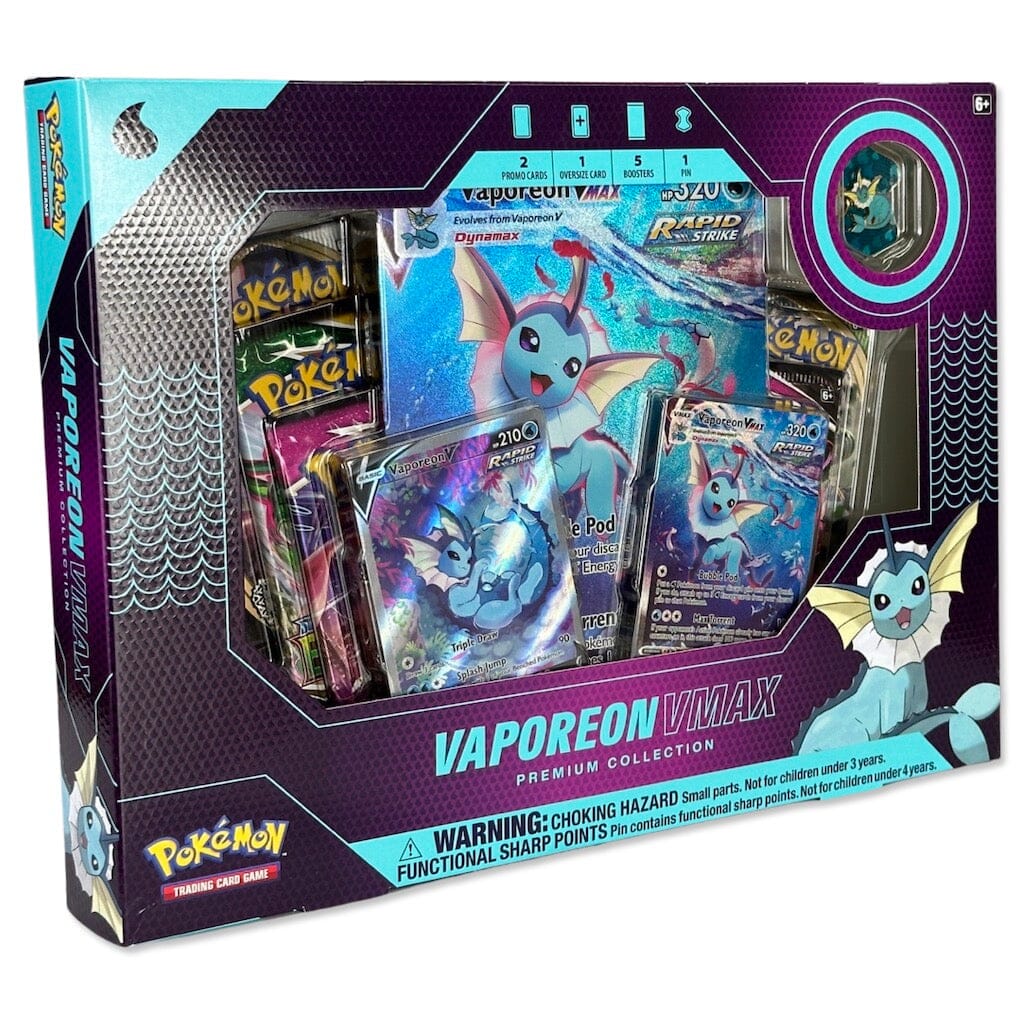 Pokemon – Vaporeon VMAX Premium Collection (Englisch) - Differenzbesteuerung nach § 25a UStG