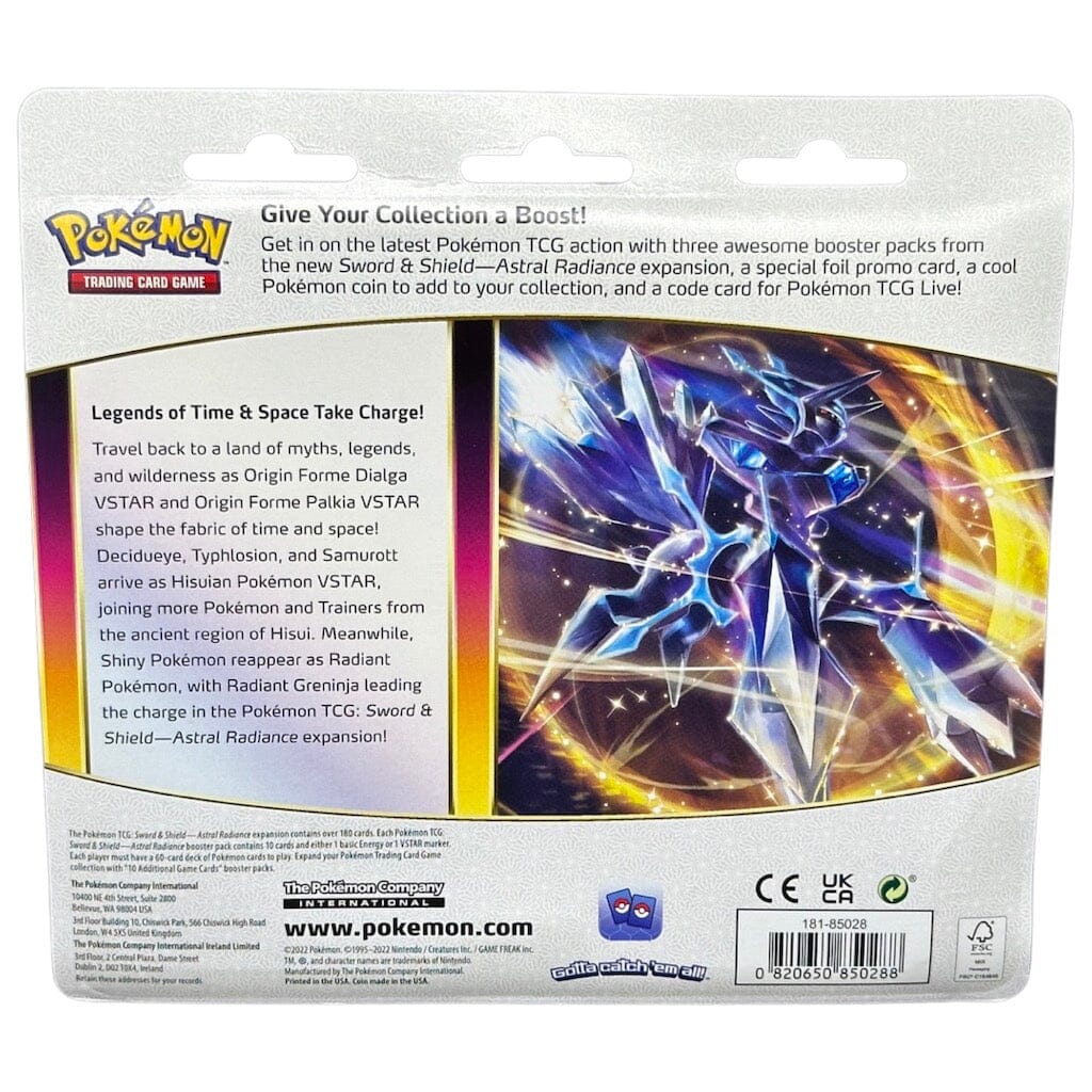 Pokemon -Sword & Shield 10 Astral Radiance 3-pack Blister (englisch)
