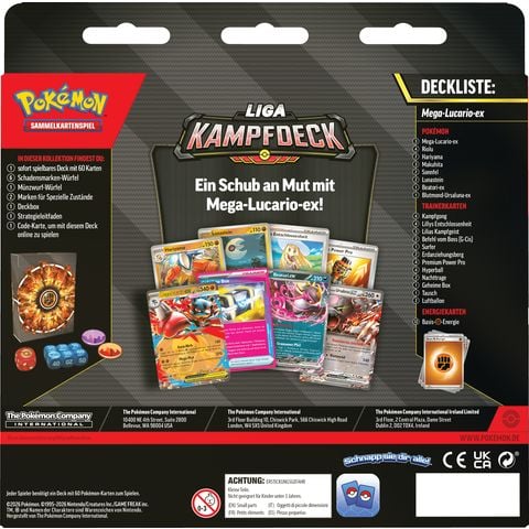 Pokemon Liga Kampfdeck Mega Lucario (deutsch)