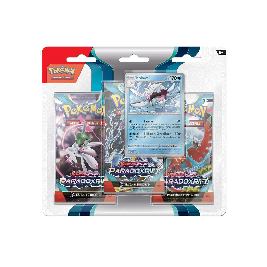 Pokemon Karmesin & Purpur – Paradox Rift 3er Blister (Deutsch)