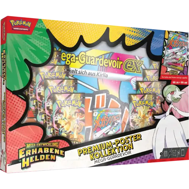 Pokemon ME2.5 Mega Entwicklung - Erhabene Helden – Premium Poster Kollektion – Mega Guardevoir (Deutsch)