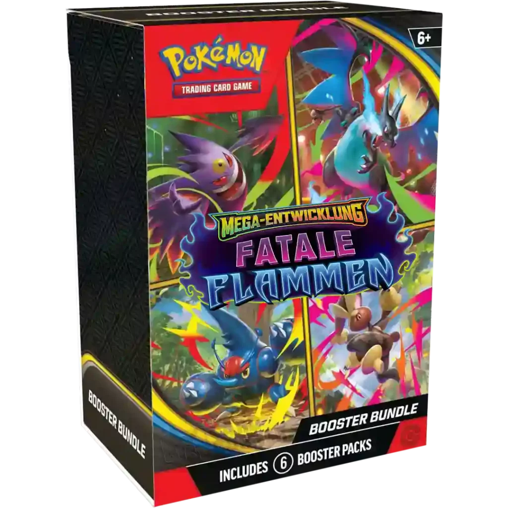 Pokemon ME02 Mega Entwicklung – Fatale Flammen Booster Bundle (Deutsch)