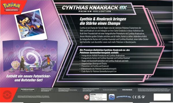 Pokemon Cynthias Knakrack ex Premium Kollection (deutsch)
