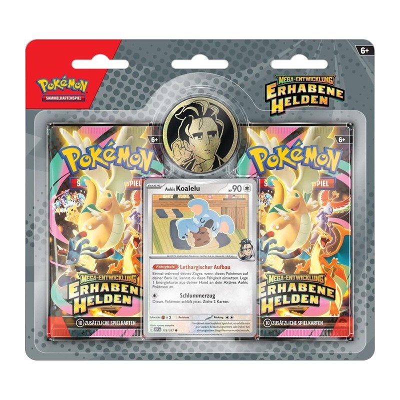 Pokemon ME2.5 Mega Entwicklung Erhabene Helden 2 Pack Blister (Deutsch)