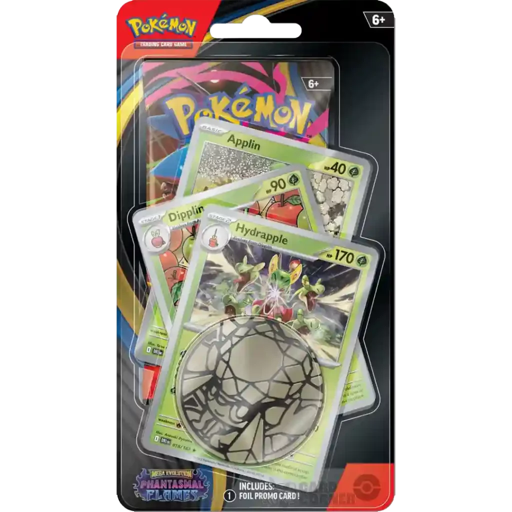 Pokemon TCG – Phantasmal Flames ME02 Expansion Blister (Blaziken / Hydrapple) (Englisch)