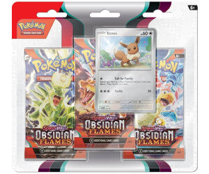Pokemon Scarlet & Violet – Obsidian Flames 3-Pack Blister (Englisch)