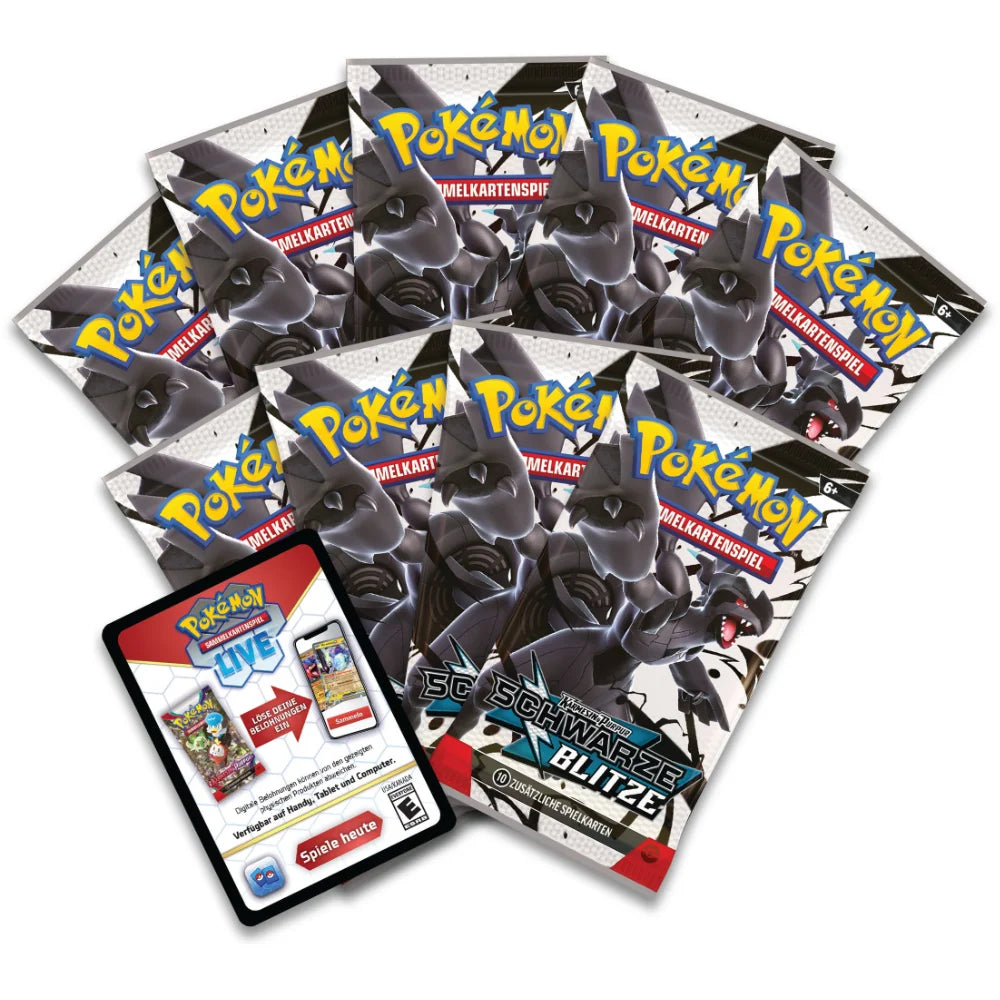 Pokemon – Karmesin & Purpur KP10.5: Schwarze Blitze– Booster Bundle (Deutsch)