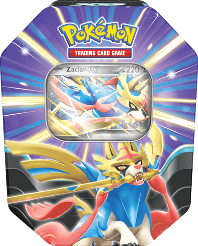 Pokemon Tin Box – Zacian ex (Sommer 2025, Englisch)