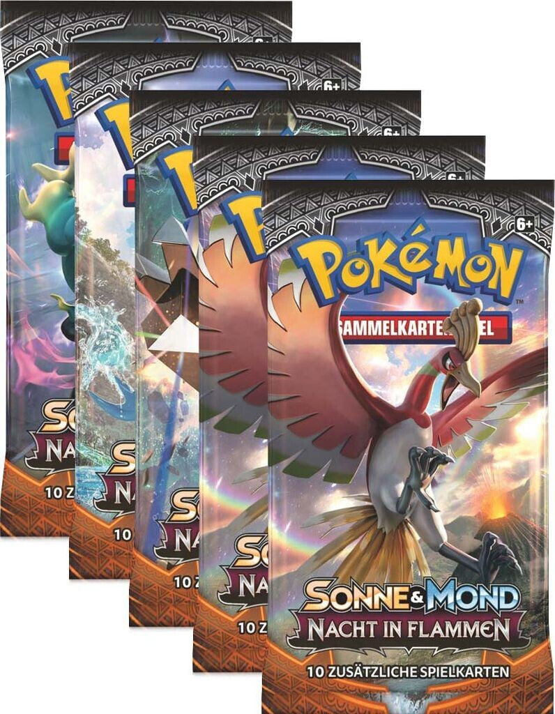 Pokemon Sonne und Mond SM03 Nacht in Flammen - Sleeved Booster (deutsch)
