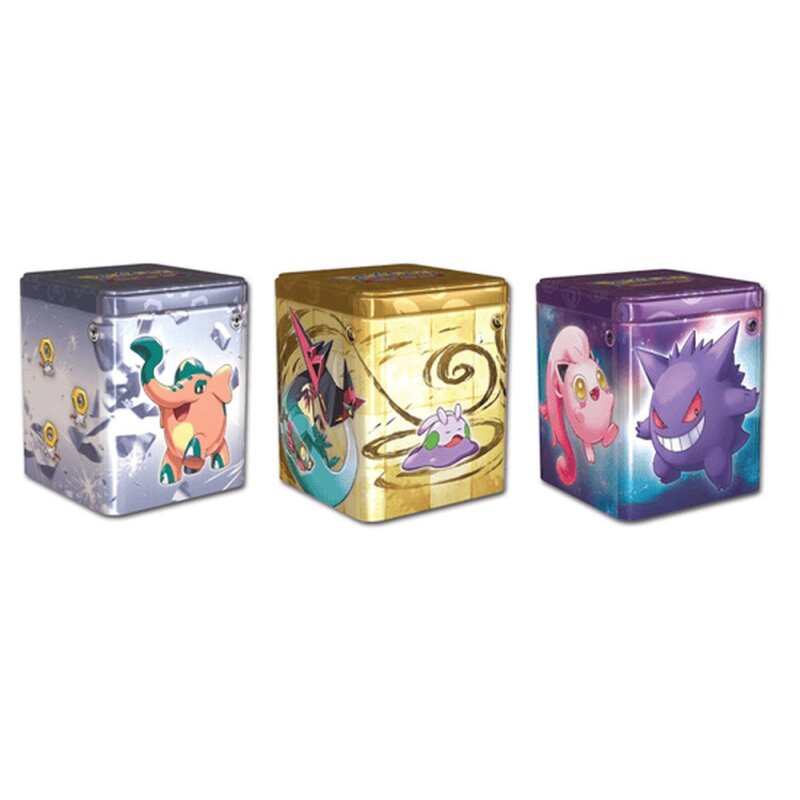 Pokemon Stapel Tin Frühjahr 2024 – Perfekte Aufbewahrung für Sammelkarten & Boosterpacks (deutsch)