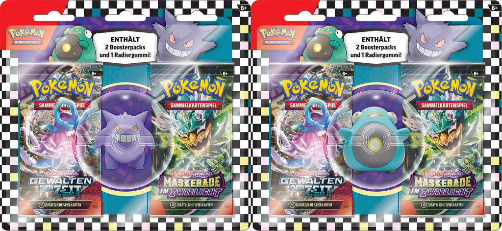 Pokemon Back to School Eraser Blister 2024 – Wampitz oder Gengar (Deutsch)