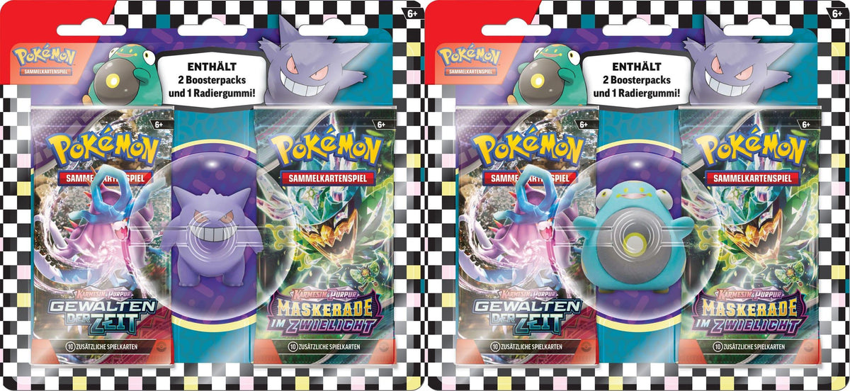 Pokemon Back to School Eraser Blister 2024 – Wampitz oder Gengar (Deutsch)