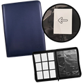 TCG Guru – 9er Pocket Binder Blau - Lederoptik (Ordner mit Reissverschluss)