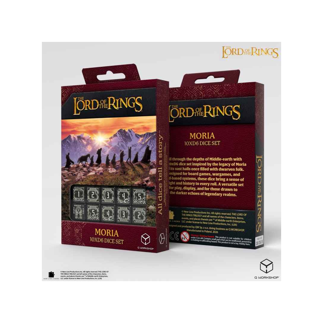 Q-Workshop – The Lord of the Rings: Moria 10x D6 Dice Set