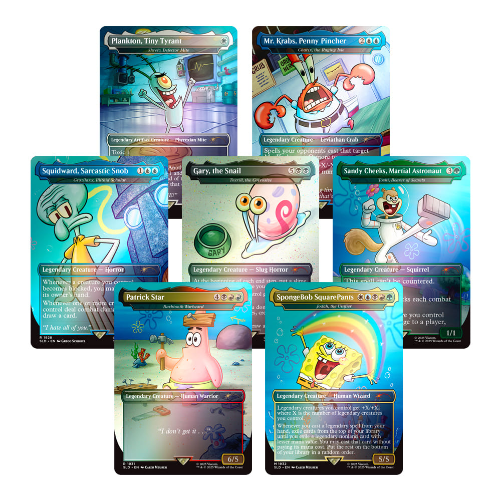 Magic the Gathering Secret Lair x SpongeBob SquarePants: Legends of Bikini Bottom Rainbow Foil (englisch)