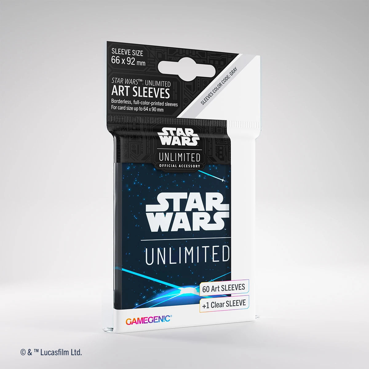 Gamegenic Star Wars Unlimited Art Sleeves (60 + 1 Sleeves ) - Space Blue
