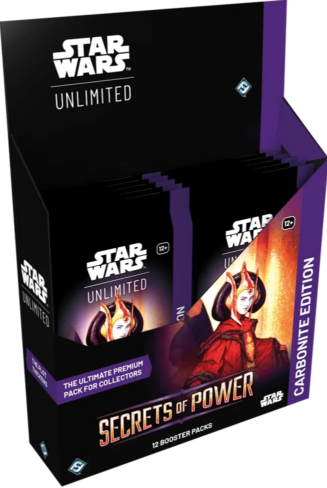 Star Wars: Unlimited – Secrets of Power Carbonite Booster Display (Englisch)