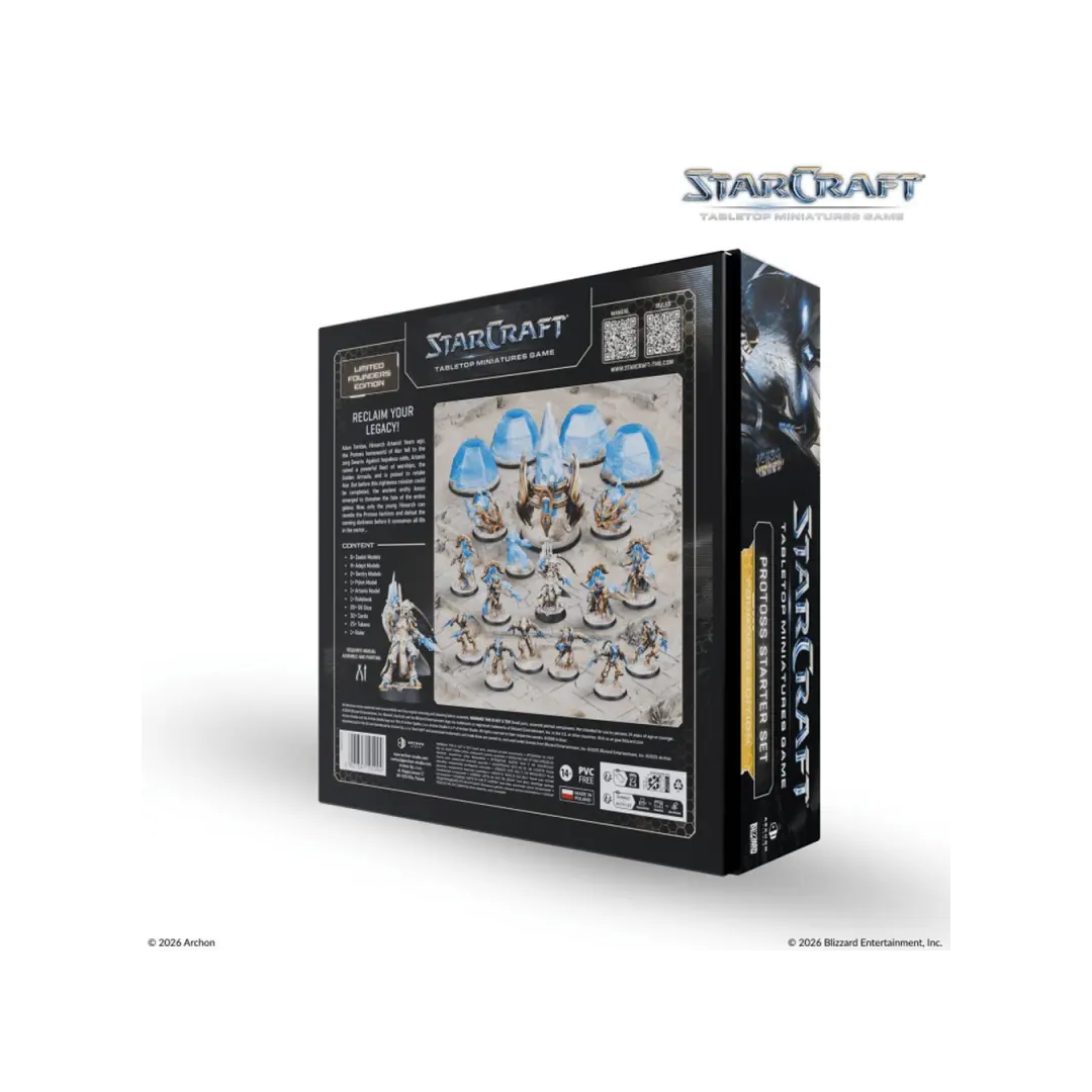 StarCraft TMG Protoss Starter Set Founders Edition Rückseite