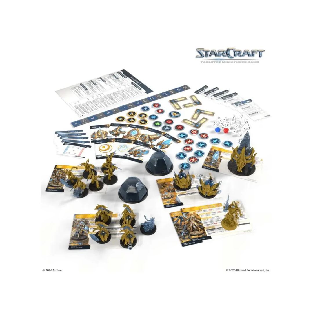 StarCraft TMG Protoss Starter Set Founders Edition Inhalt