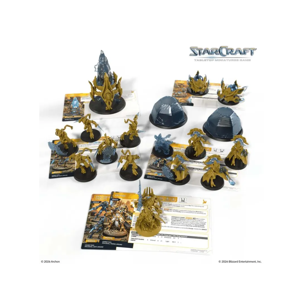 StarCraft TMG Protoss Starter Set Founders Edition Miniaturen