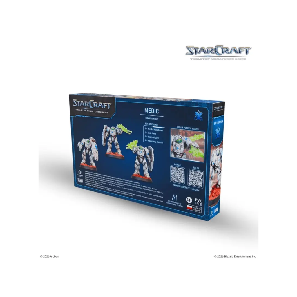 StarCraft TMG Terran Medic Expansion Set Rückseite