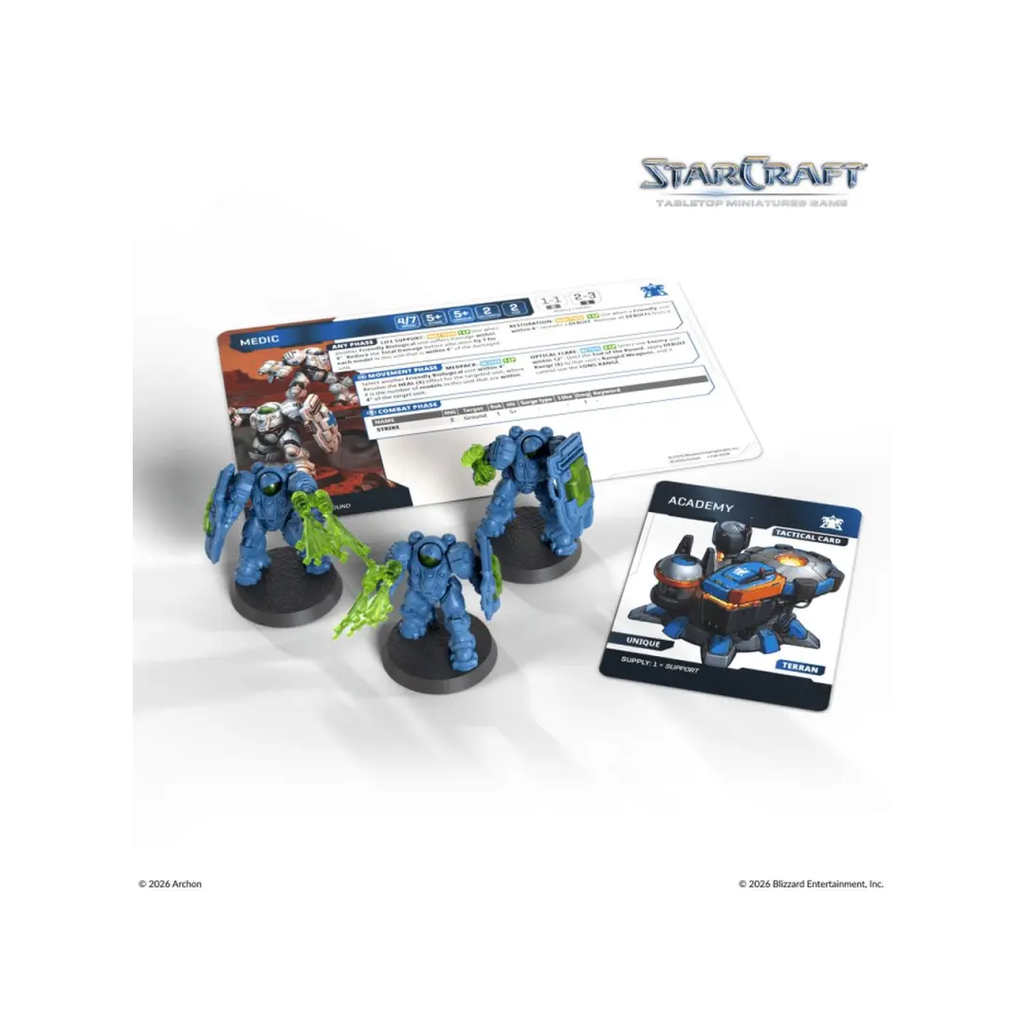 StarCraft TMG Terran Medic Miniaturen