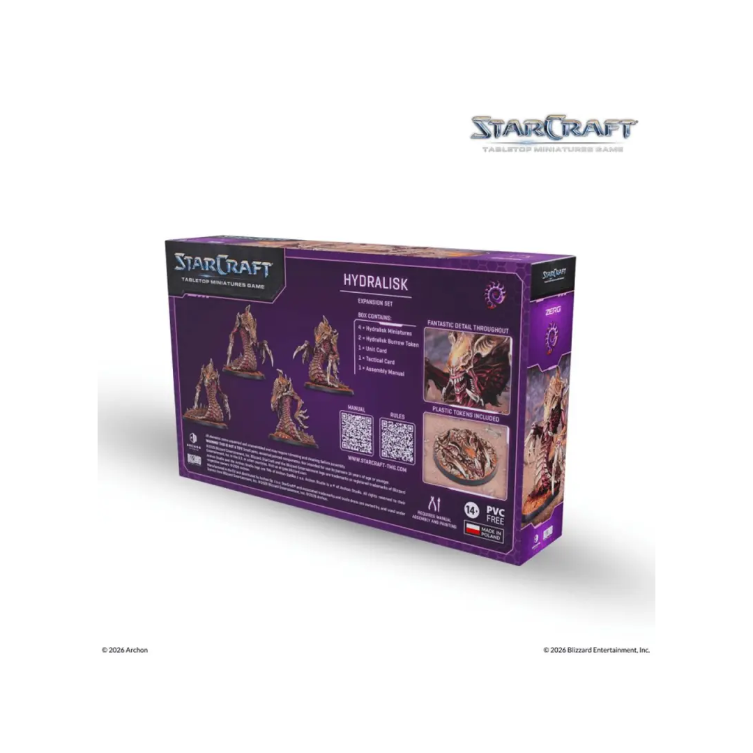 StarCraft TMG Zerg Hydralisk Expansion Set Rückseite