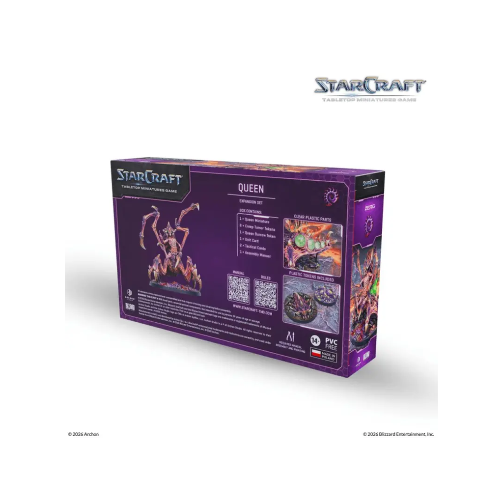 StarCraft TMG Zerg Queen Expansion Set Rückseite