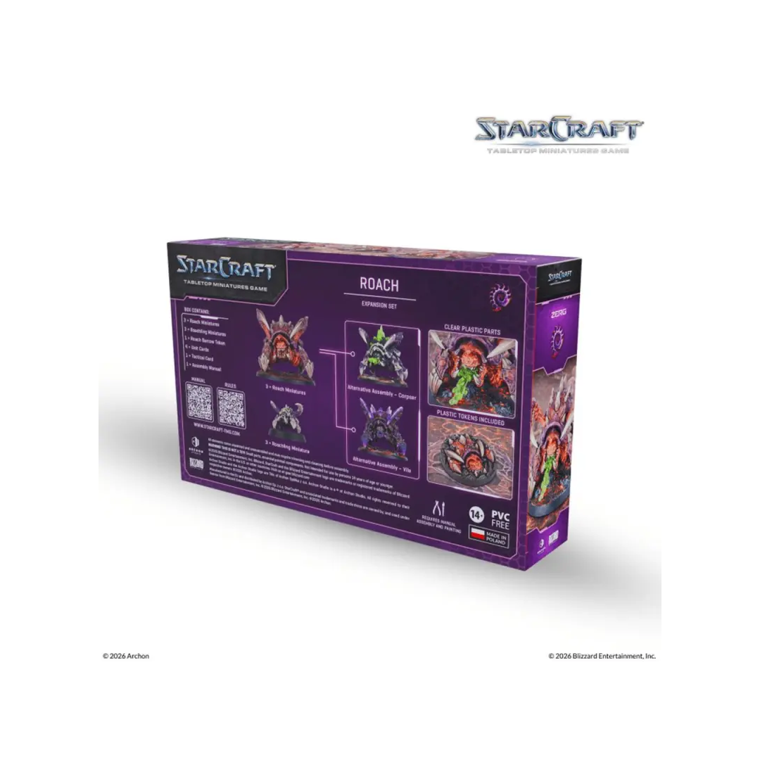 StarCraft TMG Zerg Roach Expansion Set Rückseite