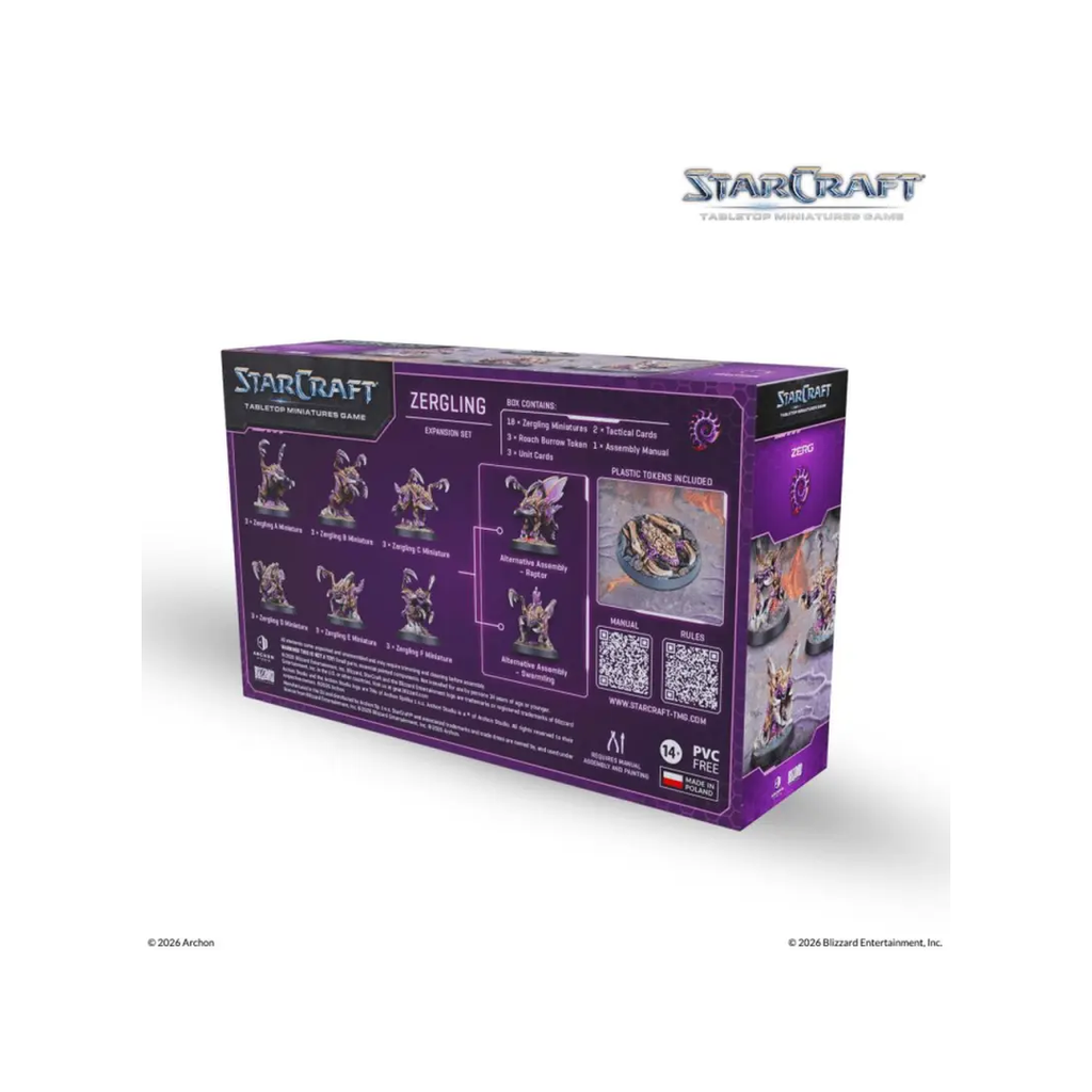 StarCraft TMG Zerg Zergling Expansion Set Rückseite
