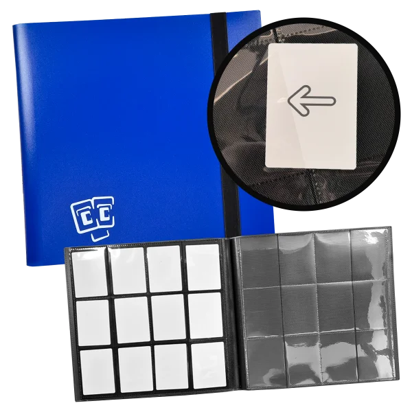 TCG Guru – 12er Pocket Binder Blau (Ordner für Sammelkarten)