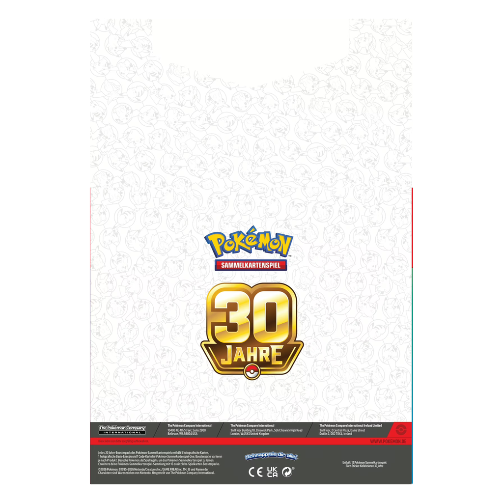 Pokémon 30 Jahre – Tech-Sticker-Kollektion (deutsch) *Vorbestellung