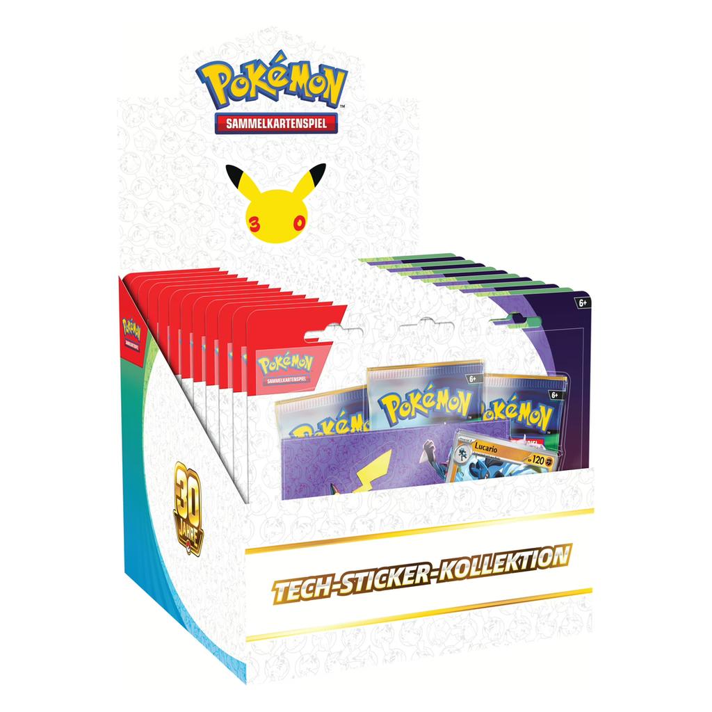 Pokémon 30 Jahre – Tech-Sticker-Kollektion (deutsch) *Vorbestellung