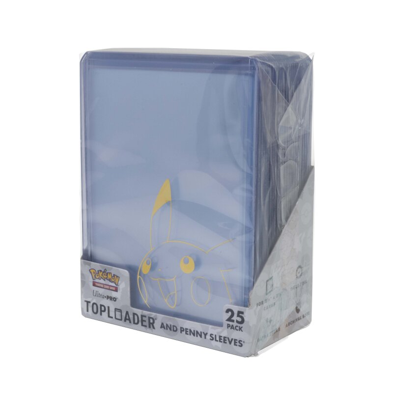 Ultra PRO Pokémon: Pikachu Toploader & Penny Sleeves Combo Pack (25 Stück)
