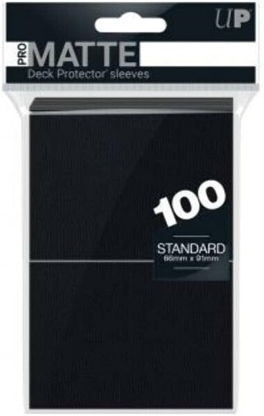 Ultra Pro Pro Matte Black – 100 Sleeves (Standardgröße)