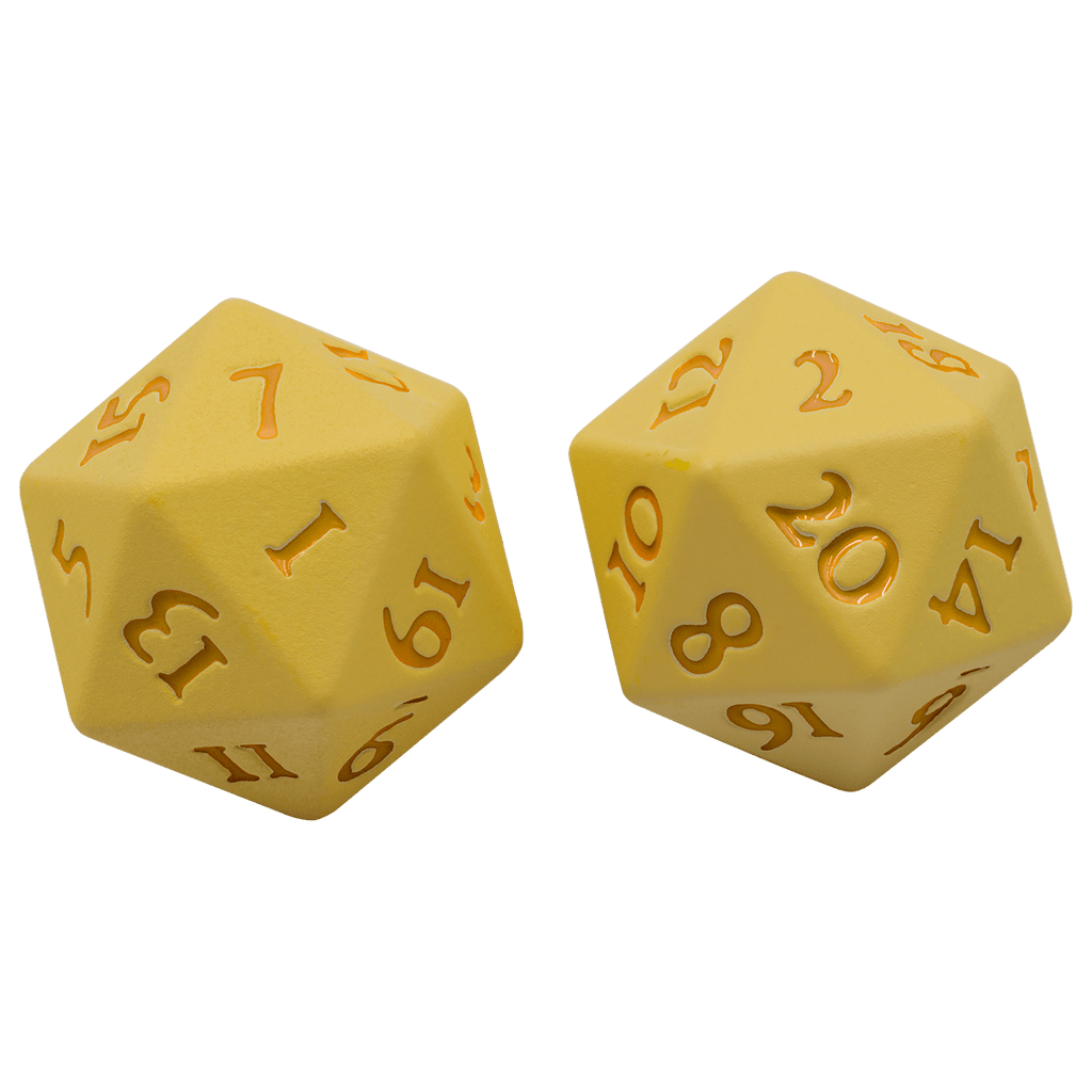 Ultra Pro Heavy Metal D20 Dice Set - Yellow