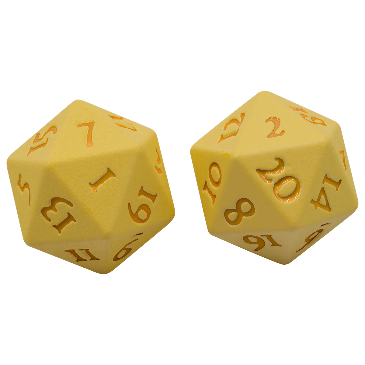 Ultra Pro Heavy Metal D20 Dice Set - Yellow