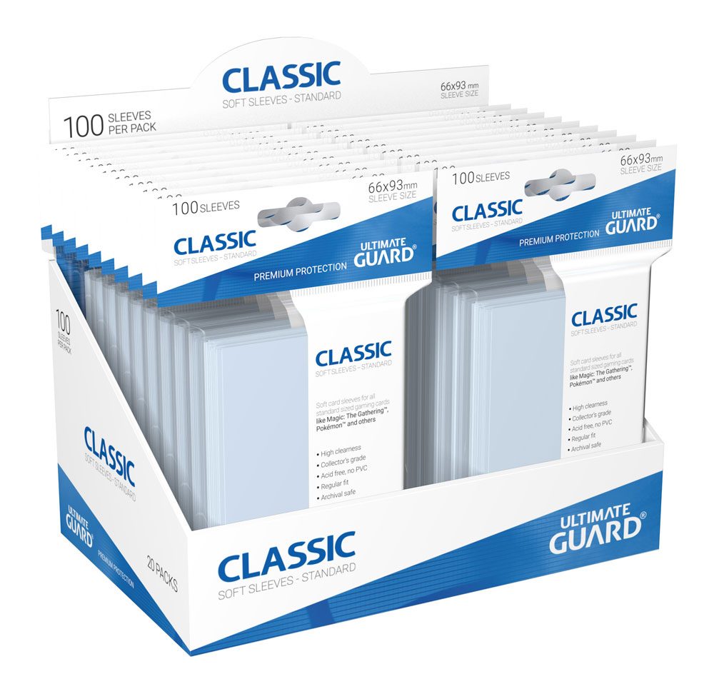 Ultimate Guard Classic Soft Sleeves Standardgröße Transparent (100 Stück)
