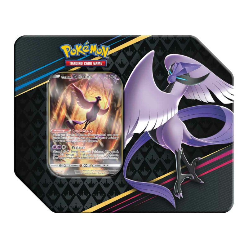 Pokemon Crown Zenith Galarian Articuno Big Tin (englisch)