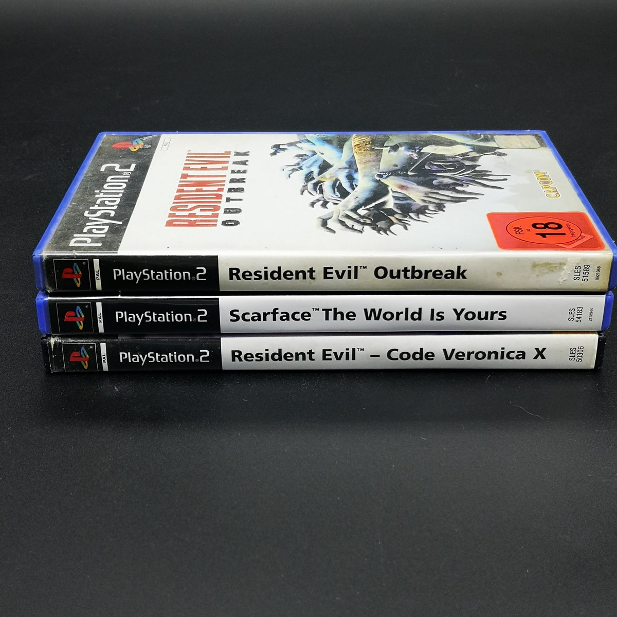 Sony Playstation 2 Konsole + Kontroller + 3 Spiele + Kabel