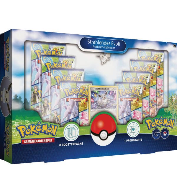 Pokemon GO Sammelkarten Premium-Kollektion Strahlendes Evoli (deutsch)