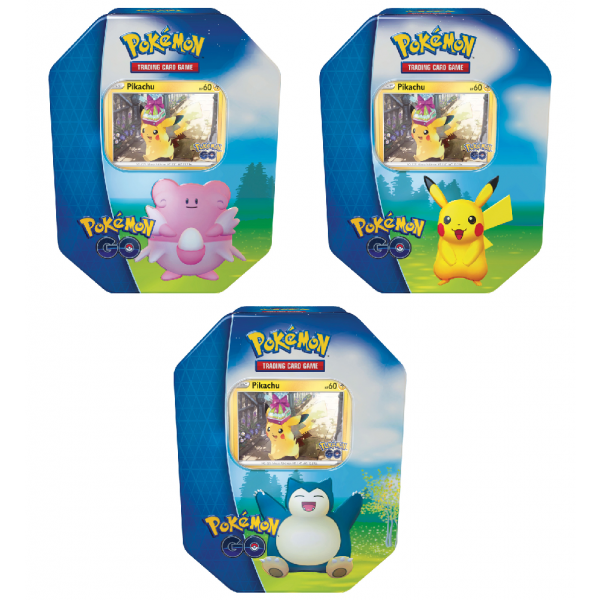 Pokemon GO Tin Box Pikachu, Relaxo, Chaneira (englisch)