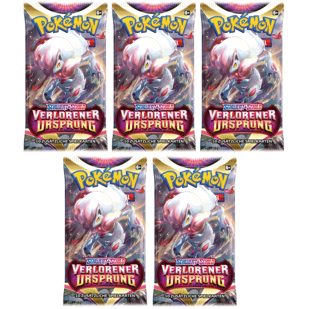 Schwert & Schild 5x Verlorener Ursprung Booster (deutsch)